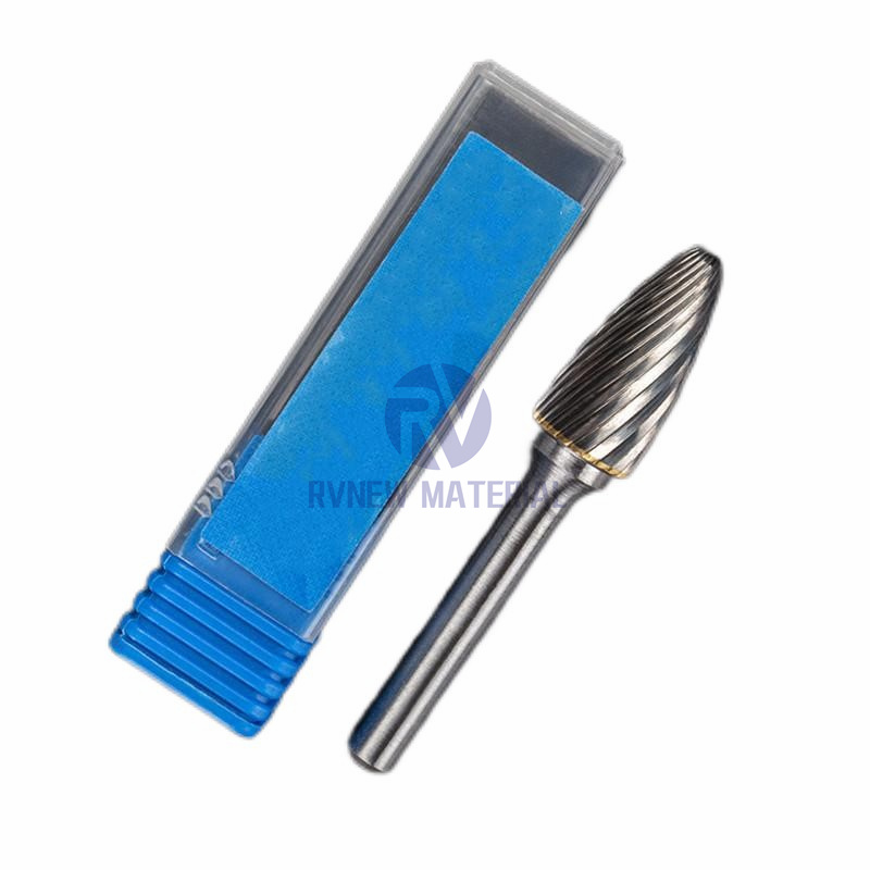 Solid Tungsten Cylindrical Carbide Rotary Wood Cutting Carving Tool Burrs for Wood Metal Cutting 