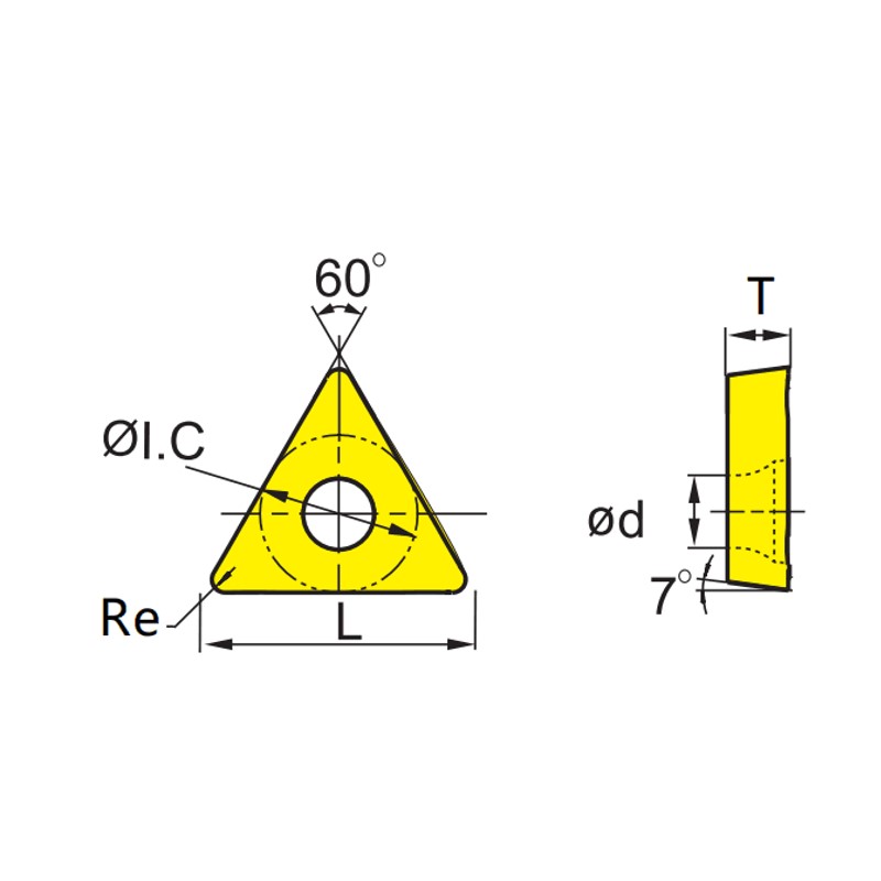 Turning Insert on Lathe Cemented Carbide Insert for Aluminum