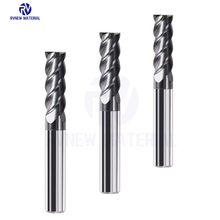 Tungsten Carbide 4 Flute Milling Cutter For Machining Steel