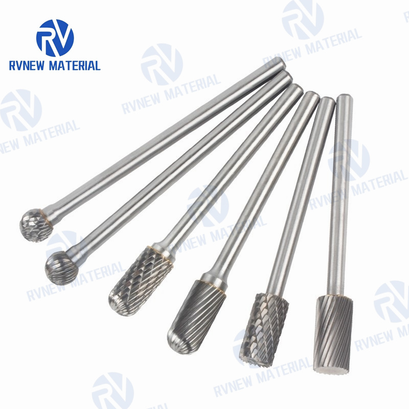 1/4" 6mm rotary file burring tools tungsten carbide burr 