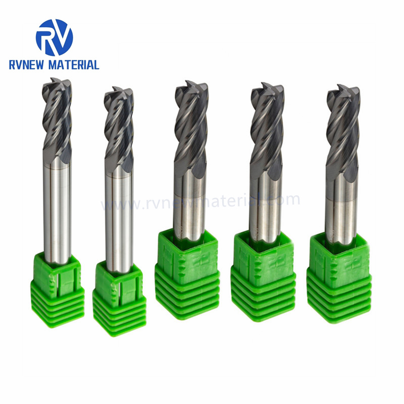 4 Flute Cylindrical Carbide Tools Ball End Milling