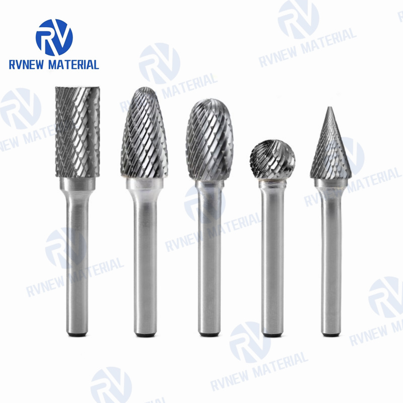 Hot Sales 1/4'' Shank Dia Porting Tools Cylindrical Ball Nose Shape Carbide Rotary File