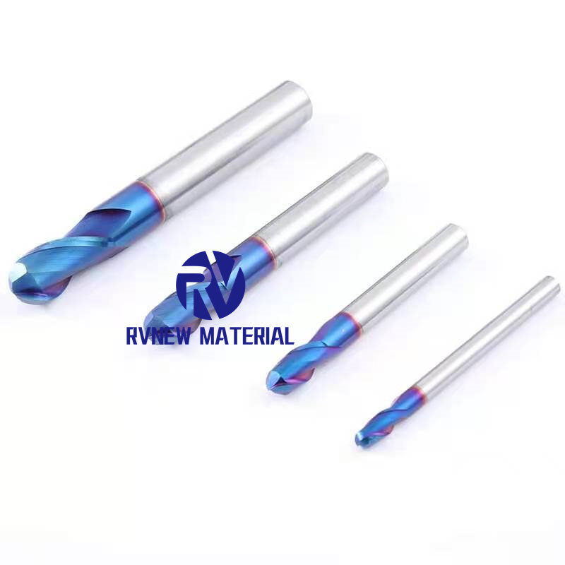 Solid Carbide 2 Flute Ball Nose End Mill Cutter for Aluminum