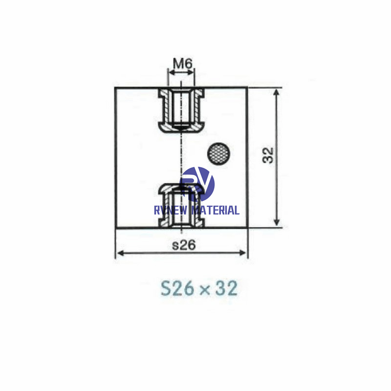 S26×32 Low Voltage Insulator Epoxy Resin Insulator With Rod 