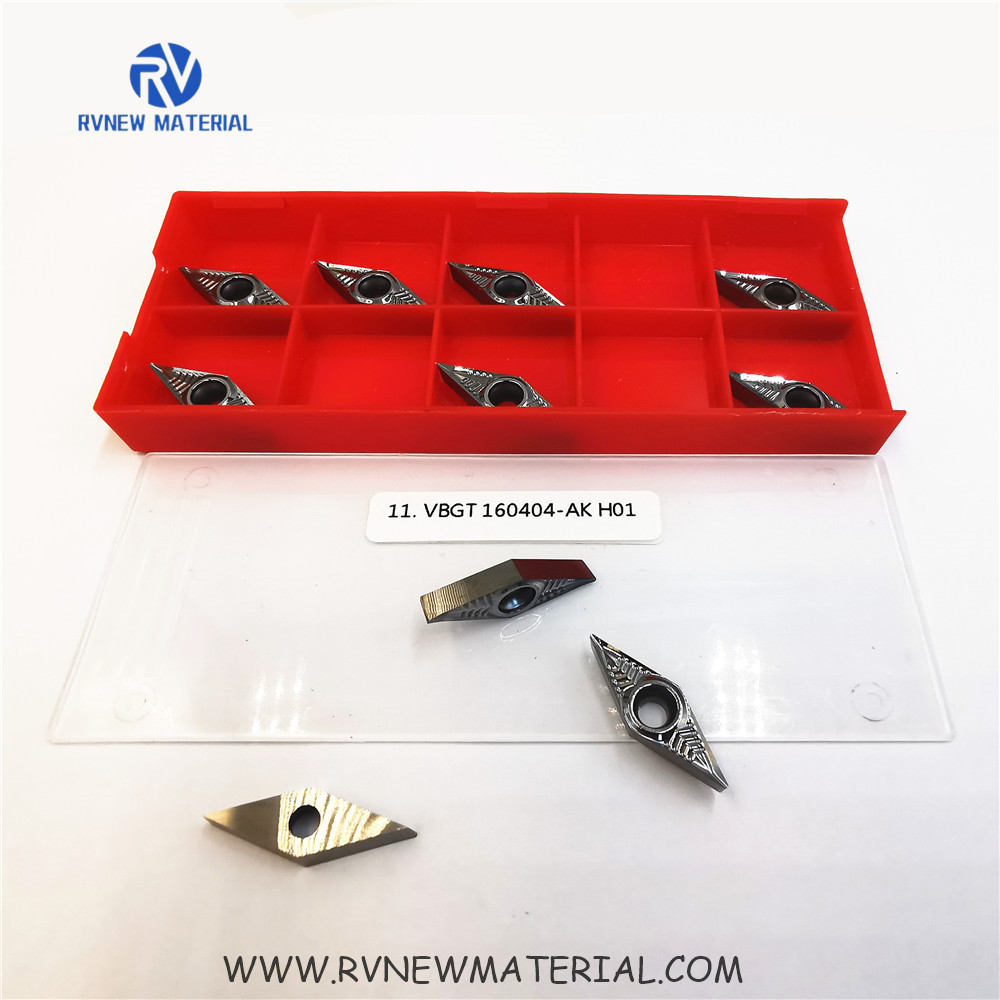 Tungsten Carbide Cutters Inserts 160408 AK H01 VBGT VNMG 160404 HA H01 Carbide Inserts Parting And Grooving Tool For Lathe Turning Tool Holder