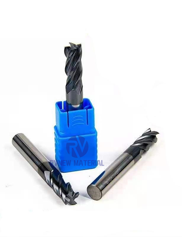 Cemented Carbide Cutters Flatten 4 Flute Solid End Mill