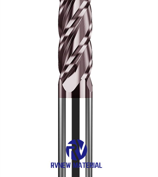 4-Flute Flattened Solid Carbide End Mills For General Purposes