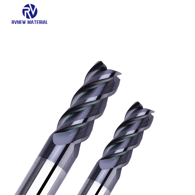 4 Flutes 62HRC solid carbide end mill flat end mill