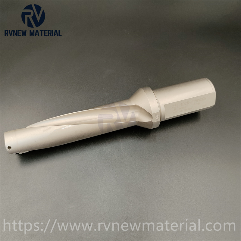 4D28 WC with Double Helix Internal Cold Hole U Drill From Zhuzhou Manufaturer