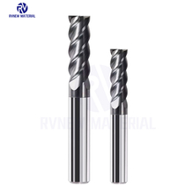 Tungsten Cemented Carbide 4 Flute Milling Cutter For Processing Steel