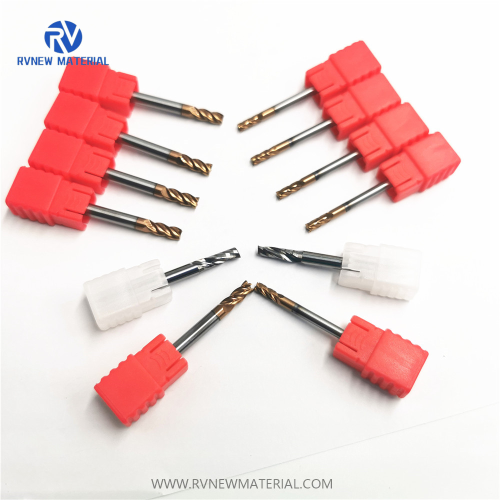 Four-edge straight shank flat head high performance coated alloy end mill PM-4E tungsten CNC tool 