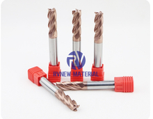 Solid Carbide 4 Flute End Mill for High Hardness 